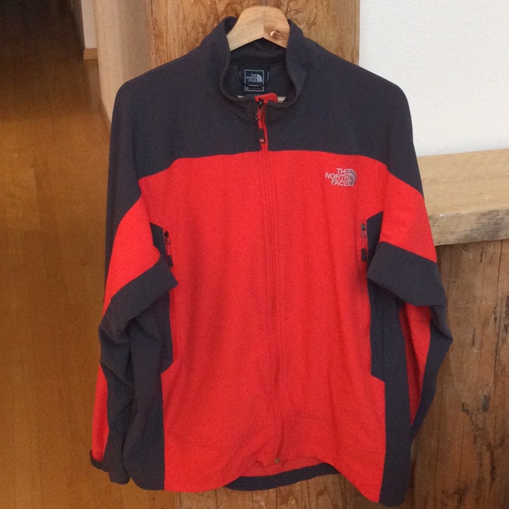 EUC Mens The North Face TNF Apex Summit Series XL Red/ Dark Gray Jacket